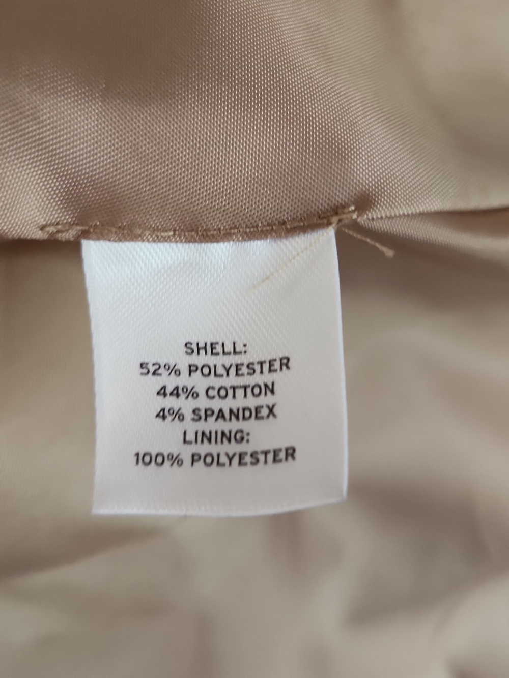 Halogen Camel Double-Breasted Trench Coat with Waist Tie - Picture 5 of 5